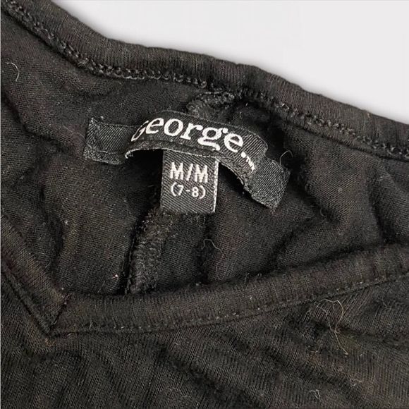 GEORGE | 3/$9 Girl's Dress with Faux Wrap Around Sweater - Picture 3 of 3